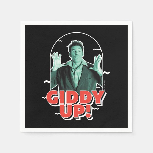 Seinfeld | Kramer - Giddy Up! Serviette (Vorderseite)