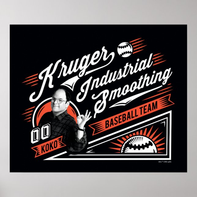 Seinfeld | Kruger Industrial Baseball Team Poster (Vorne)