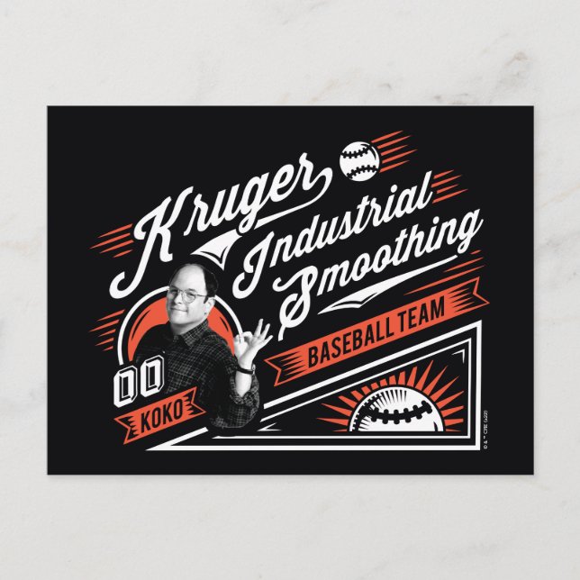 Seinfeld | Kruger Industrial Baseball Team Postkarte (Vorderseite)
