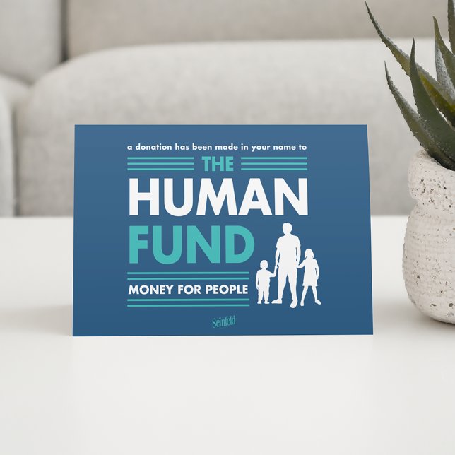 Seinfeld | The Human Fund Karte (Card on table)