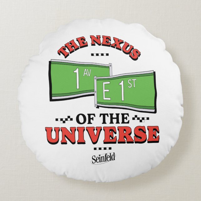 Seinfeld | The Nexus of the Universe Rundes Kissen (Vorderseite)