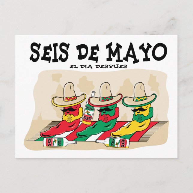 Seis De Mayo Postkarte (Vorderseite)