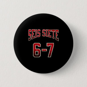Seis Siete 67 Spanische Srts Jersey Lustig Six Sev Button