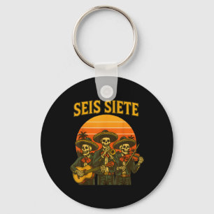 Seis Siete Funny 67 Meme Mexikanisch Los Muertos C Schlüsselanhänger