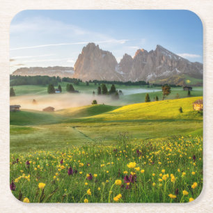 Seiser Alm, Dolomit-Alpen, Italien Rechteckiger Pappuntersetzer