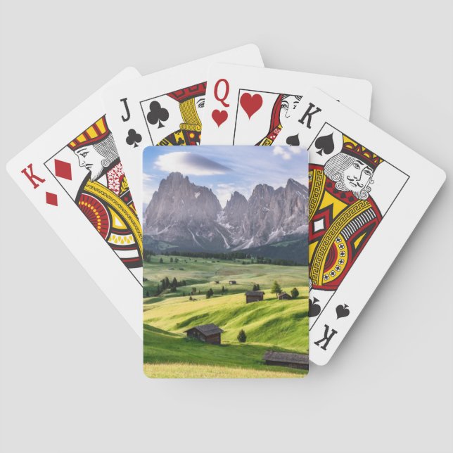 Seiser Alm | Dolomit-Alpen, Italien Spielkarten (Rückseite)