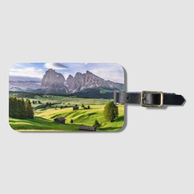 Seiser Alm| Dolomitalpen, Italien Gepäckanhänger (Vorderseite (Horizontal))