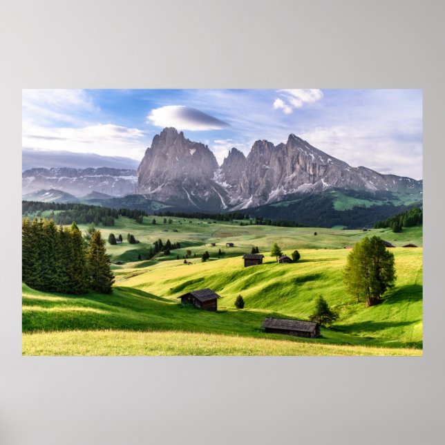 Seiser Alm | Dolomiten Alpen, Italien Poster (Vorne)