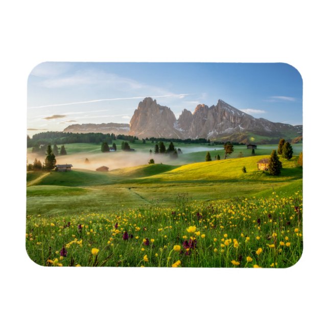 Seiser Alm, Dolomiten, Italien Magnet (Horizontal)