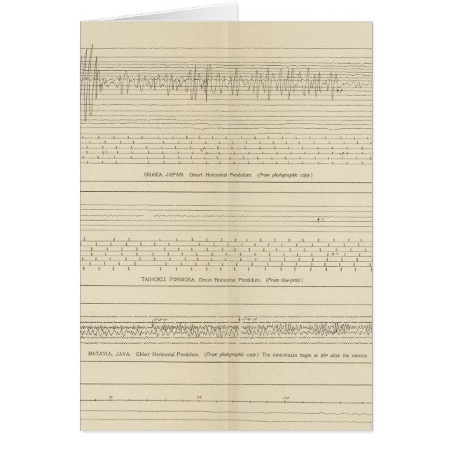 Seismogramme in Kalifornien 15 (Vorne)