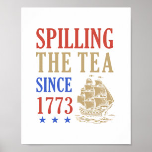Seit 1773 Tee verschütten - Lustige Faultier Poster