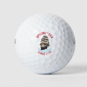 Seit 1773 wird Tee verschüttet 4. Juli Golfball