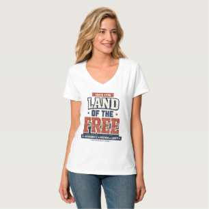 Seit 1776 Land der Freien Patriotisches USA-Damen- T-Shirt