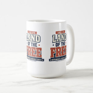 Seit 1776 Land der Freien Patriotisches USA Kaffeetasse