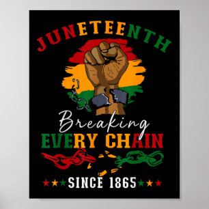 Seit 1865 jede Kette brechen Frauen Männer Junetee Poster