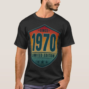 Seit 1970 Limitierte Auflage Vintage Retro Sonnenu T-Shirt