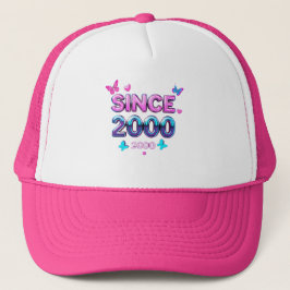 SEIT 2000 - Y2K Retro ästhetische Typografie Desig Truckerkappe