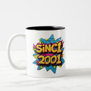 SEIT 2001 Graffiti Style - Urban Neon Street Art Zweifarbige Tasse