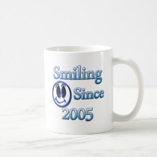 Seit 2005 lächeln kaffeetasse