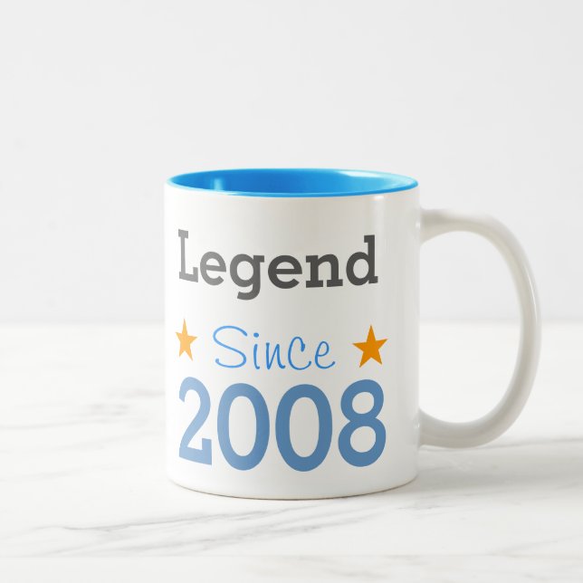 Seit 2008 zweifarbige tasse (Rechts)