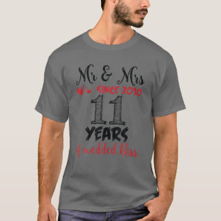 Seit 2010 wünschen wir uns Verheirateten elf Jahre T-Shirt