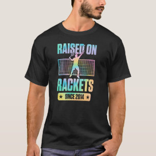 Seit 2014 mit Schlägern großgezogen Tennisspieler  T-Shirt