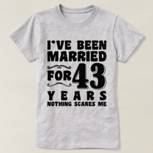 Seit 43 Jahren verheiratet Passendes Paar T-Shirt