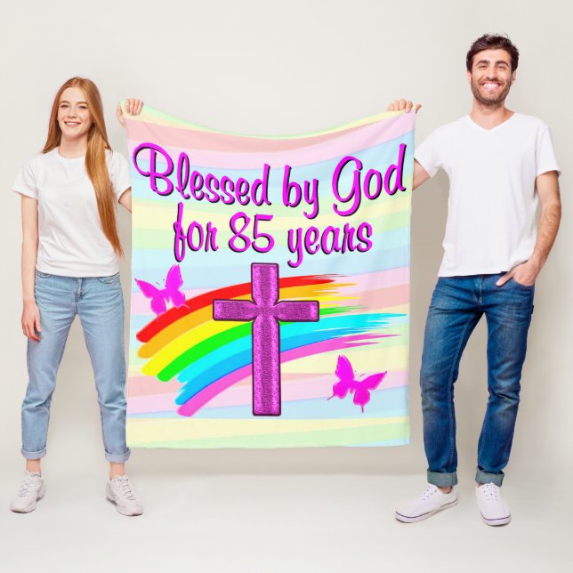SEIT 85 JAHREN VON GOTT VERBUNDEN FLEECE BLANKET (Beispiel)