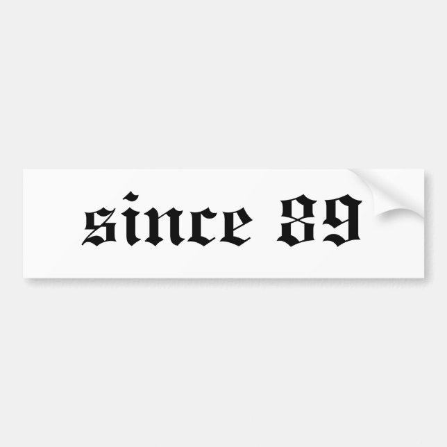 seit 89 autoaufkleber (Vorne)