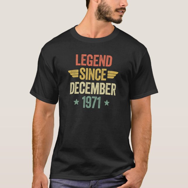 Seit Dezember 1971 T-Shirt (Vorderseite)