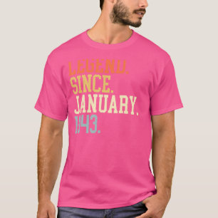Seit Januar 1943 für Männer Frauen 19. Januar T-Shirt