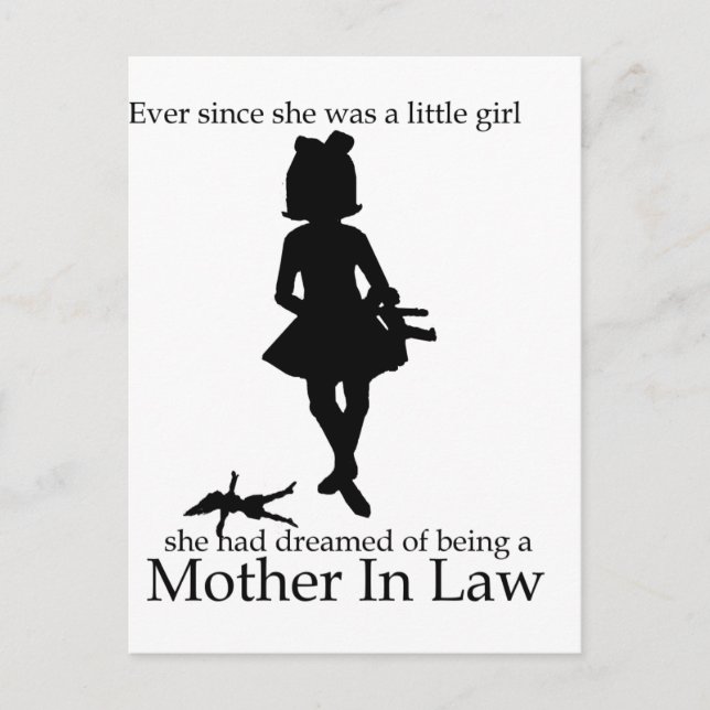 Seit sie ein kleines Mädchen war Postkarte (Vorderseite)