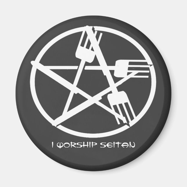 Seitan Worship Magnet (Vorne)