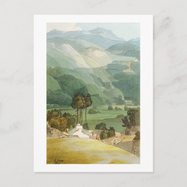 Seite, 1786 (w/c mit Stift und Tinte über Graphit) Postkarte (Vorderseite)