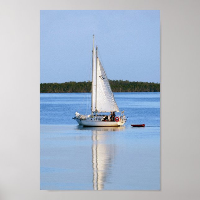 Seite an Seite der Sailboote Poster (Vorne)
