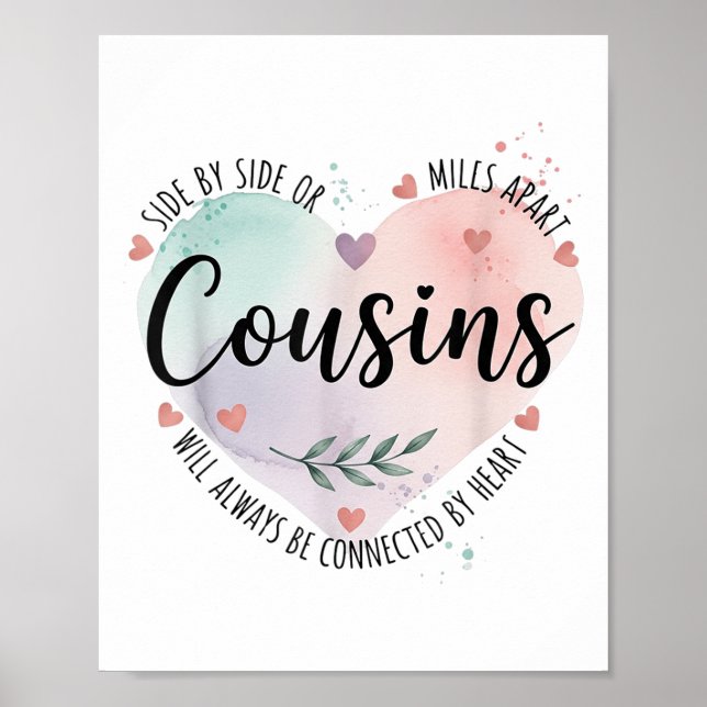 Seite an Seite oder Meilen, die Cousin immer Poster (Vorne)