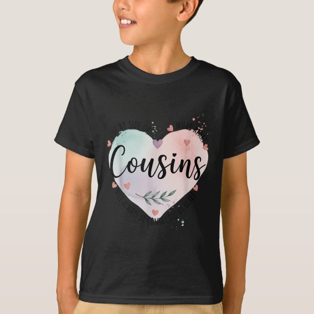 Seite an Seite oder Meilen, die Cousin immer T-Shirt (Vorderseite)