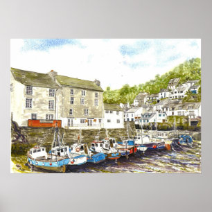 'Seite an Seite (Polperro)' Poster