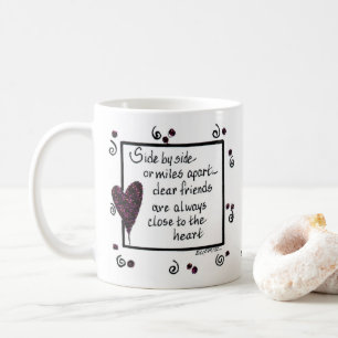 Seite an Seite, Wir sind Freunde, Gedicht, Text Kaffeetasse