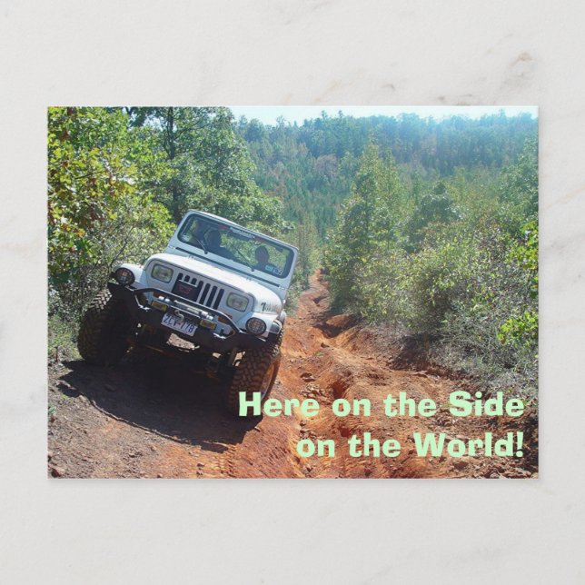 Seite der Welt, Hier auf der Seite auf der Welt! Postkarte (Vorderseite)