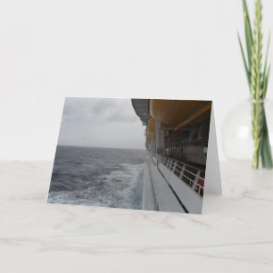 Seite des Fotos und der Karte des Kreuzfahrtschiff