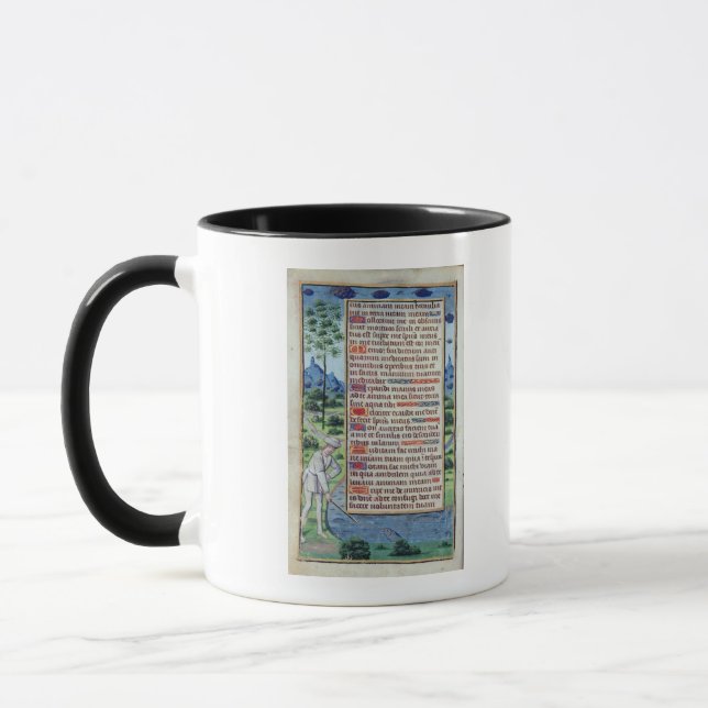Seite des lateinischen Textes mit Grenze Tasse (Links)