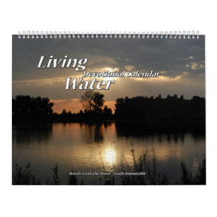 Seite des lebendes Wasser-Devotional Kalenders Kalender