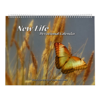 Seite des neues Lebens-Devotional Kalenders zwei Kalender