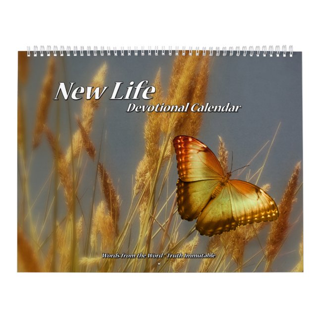 Seite des neues Lebens-Devotional Kalenders zwei Kalender (Titelbild)