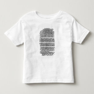 Seite des Textes 'vom La Gazette Kleinkind T-shirt