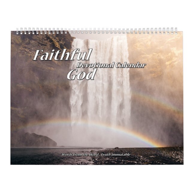 Seite des zuverlässiger Gott-Devotional Kalenders Kalender (Titelbild)