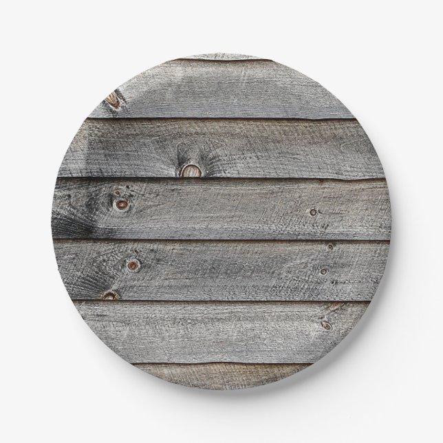 Seite einer Scheune Pappteller (Vorderseite)