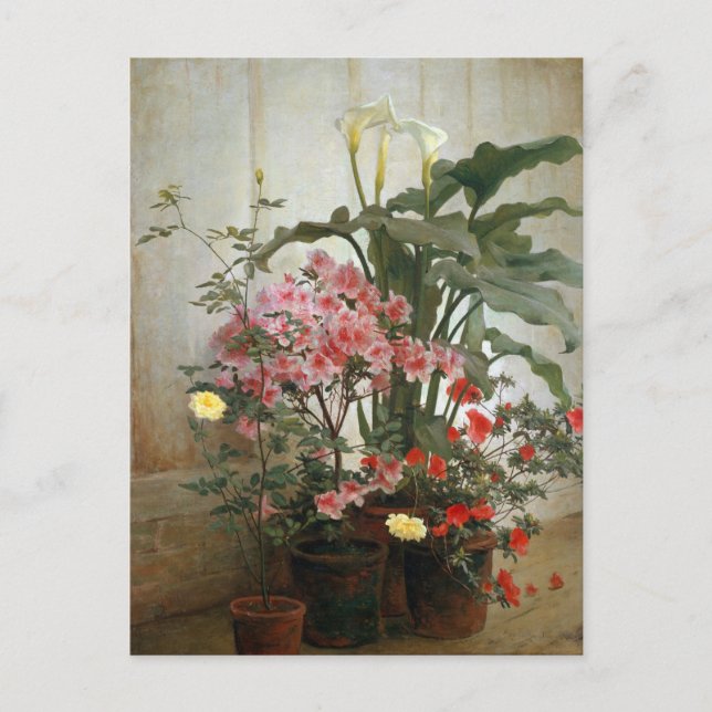 Seite eines Greenhouse von George Cochran Lambdin Postkarte (Vorderseite)