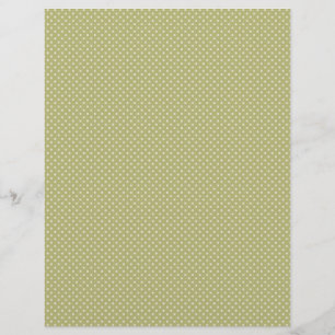 Seite Green Polka Dot Print Scrapbook Paper